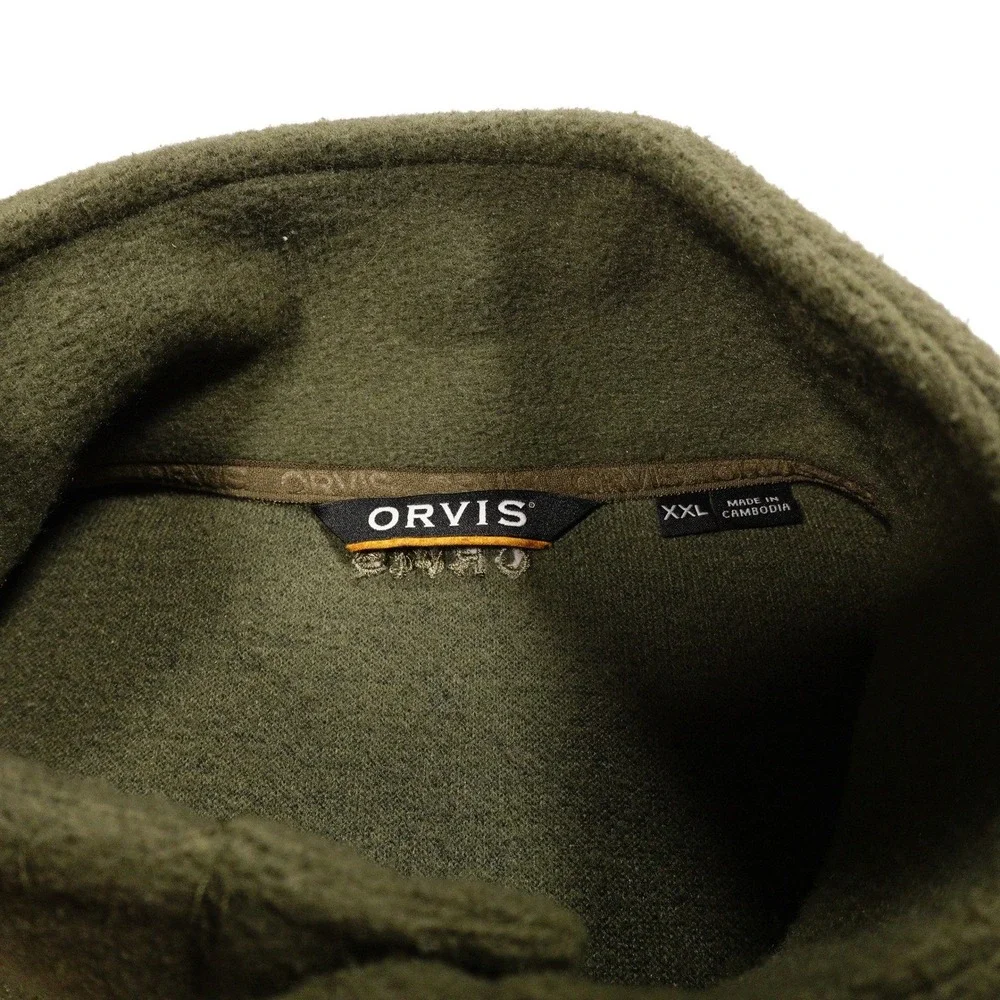 ORVIS Mens XXL New Green Mountain Sharptail Quarter-Snap Pullover Outdoor Jacket